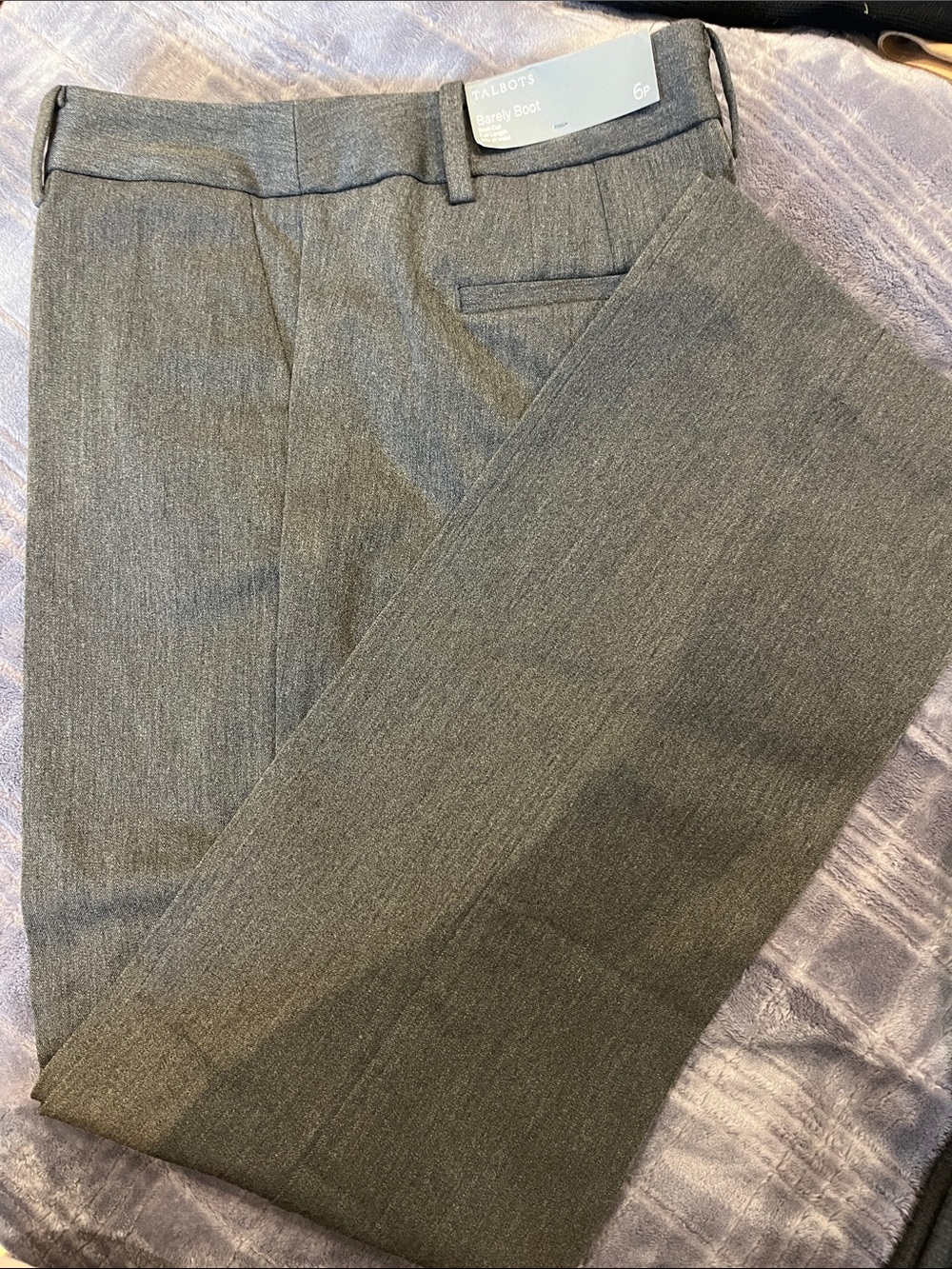 Talbots Gray Boot Cut Dress Pants